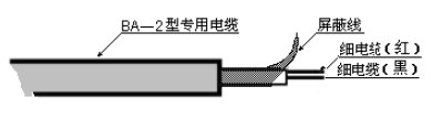 污水超聲波液位計(jì)電纜線示意圖